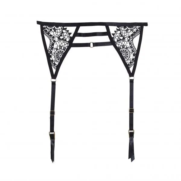 Eliana - Suspender Belt - Black - Size