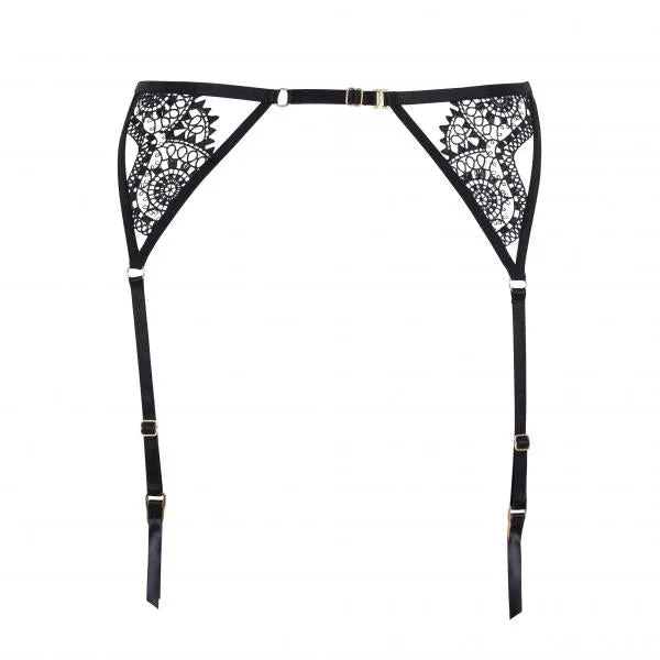 Eliana - Suspender Belt - Black - Size