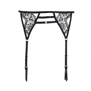 Eliana - Suspender Belt - Black - Size