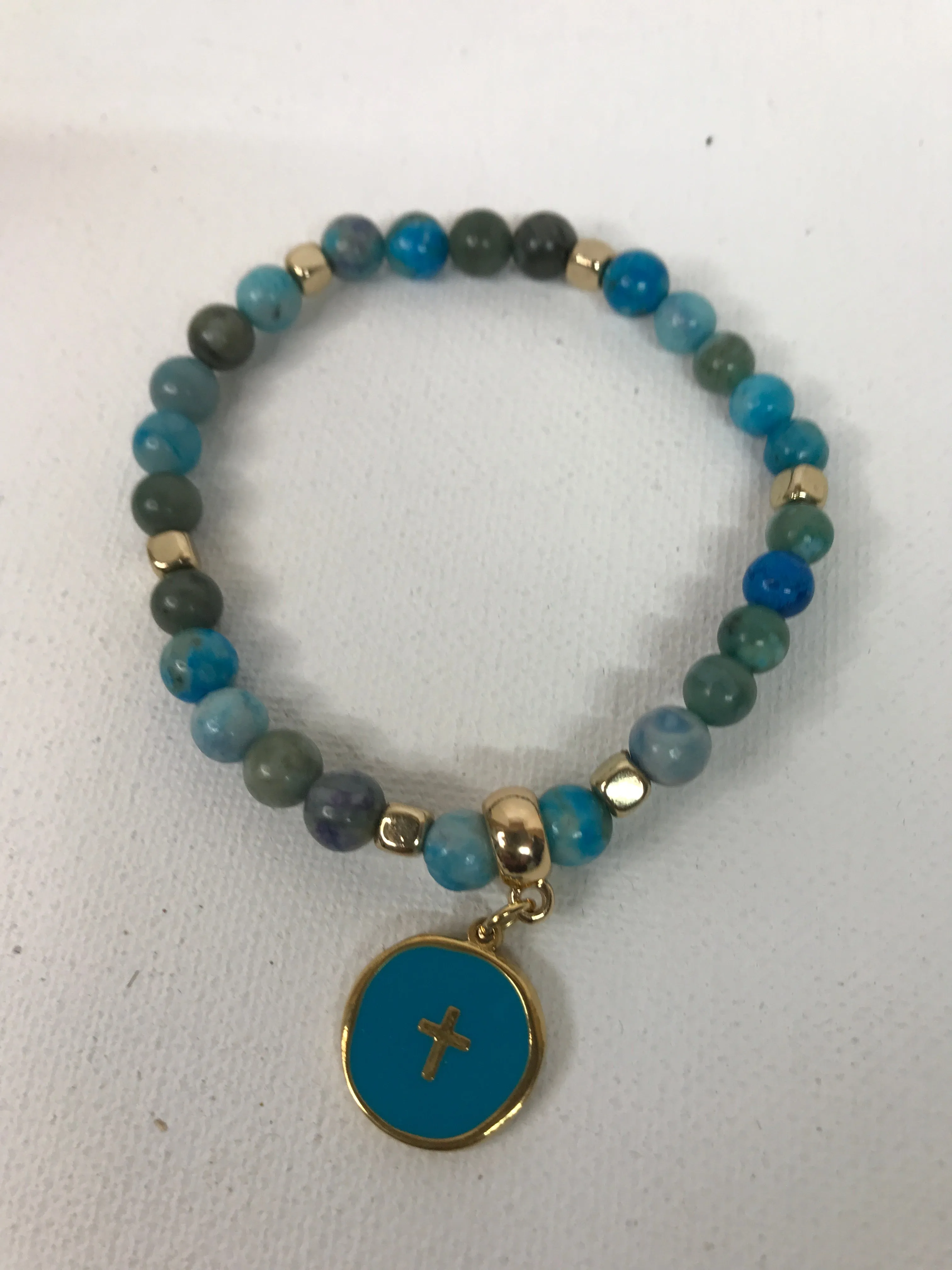 Enamel cross bracelets