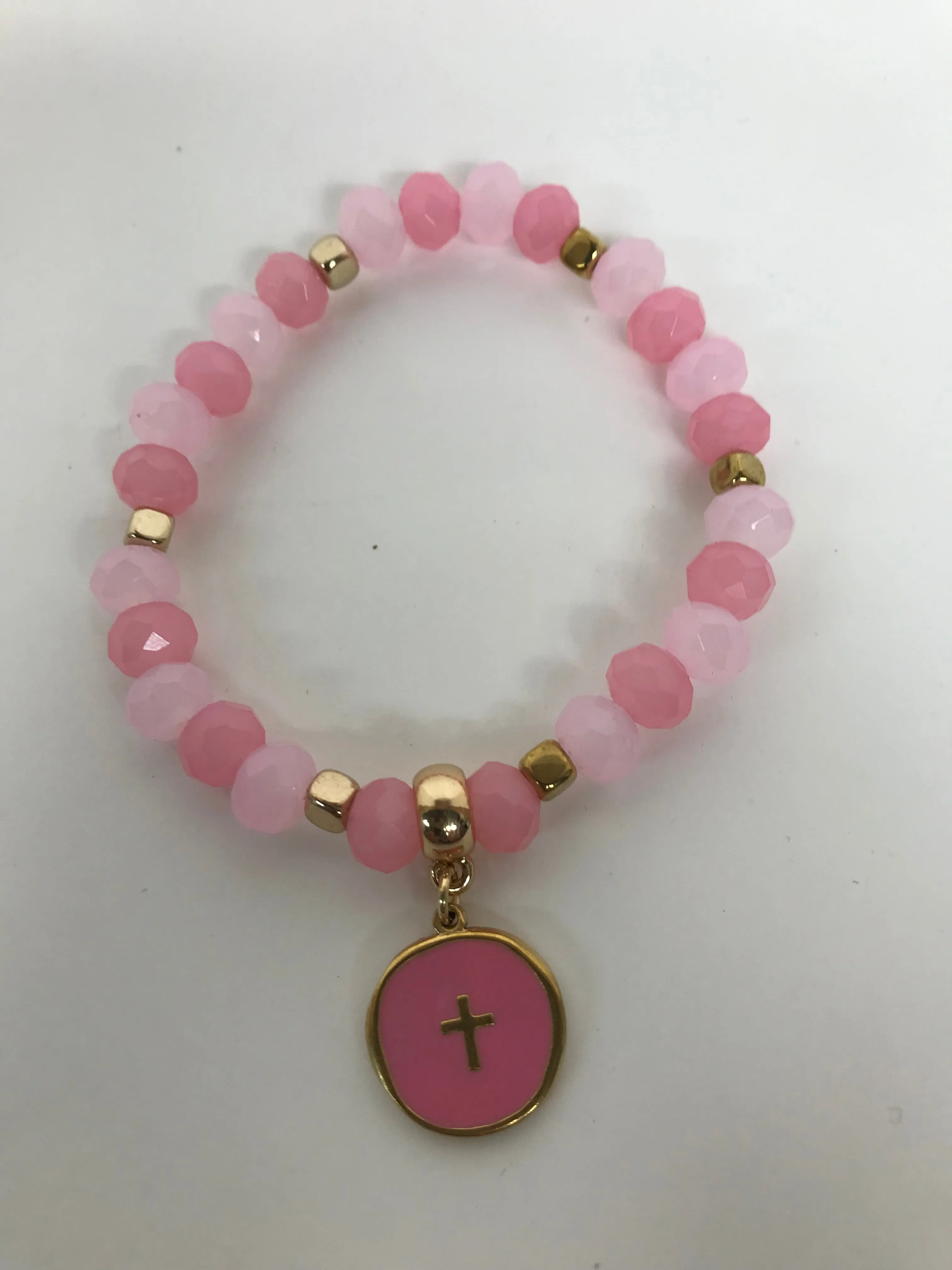 Enamel cross bracelets