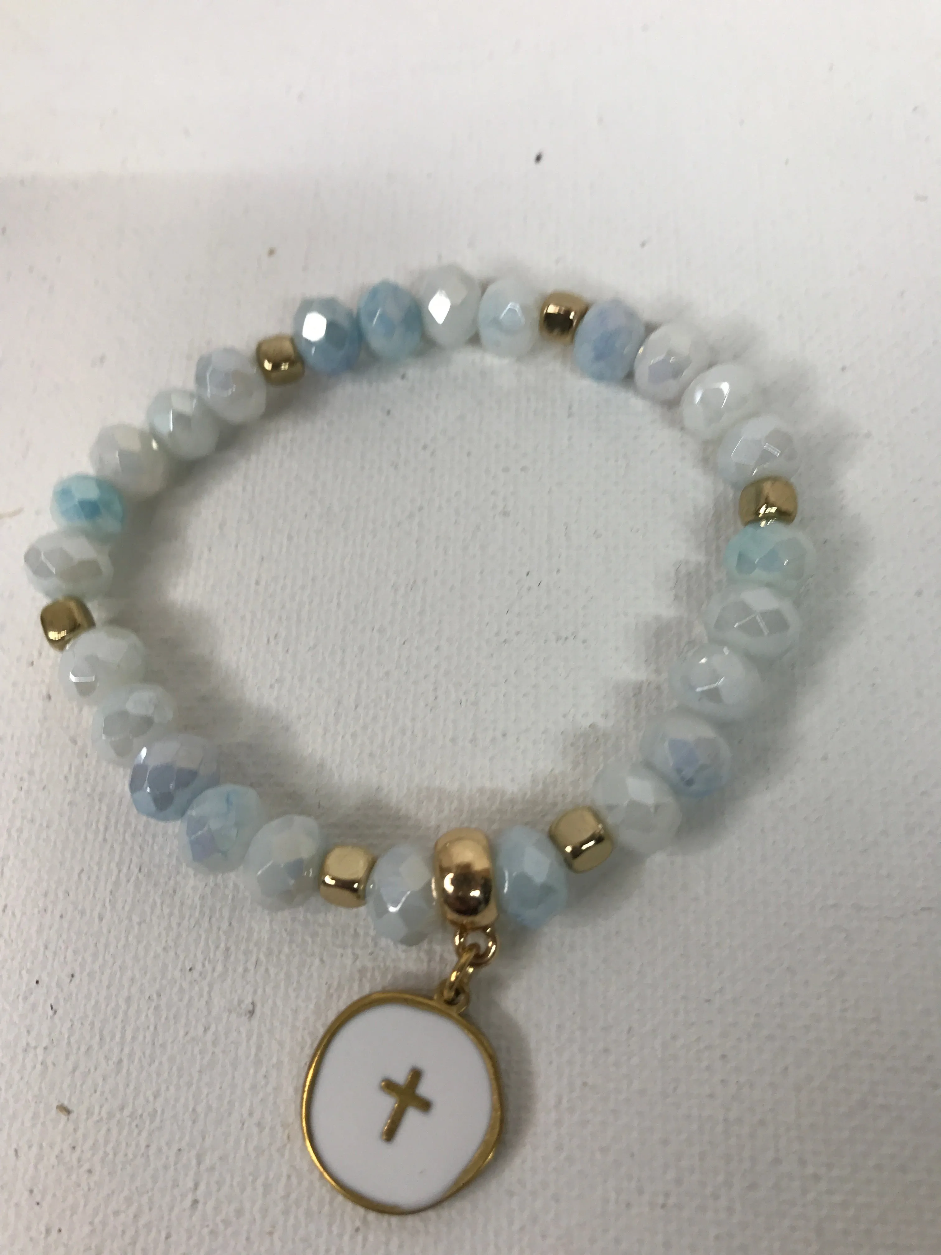 Enamel cross bracelets