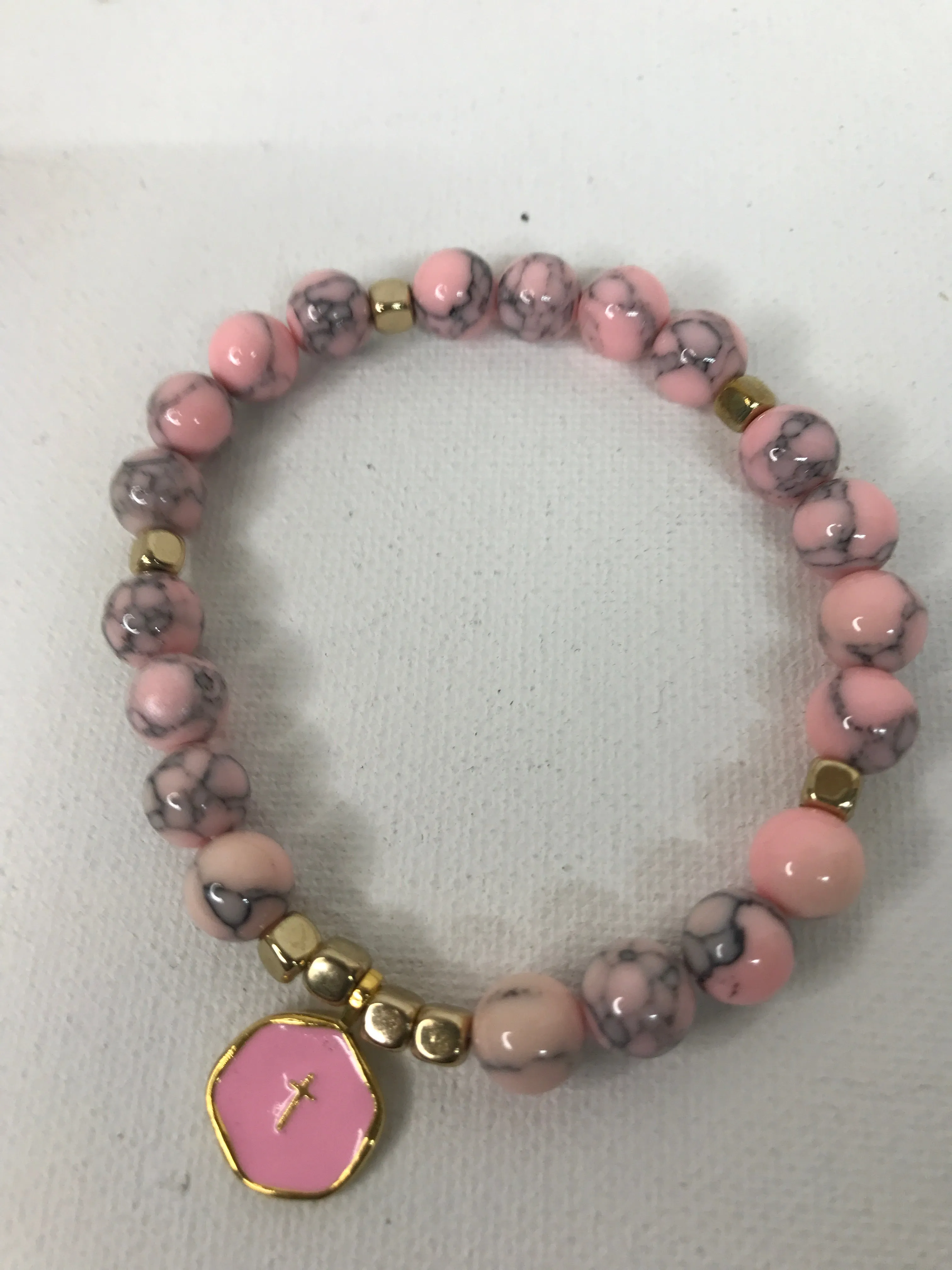 Enamel cross bracelets