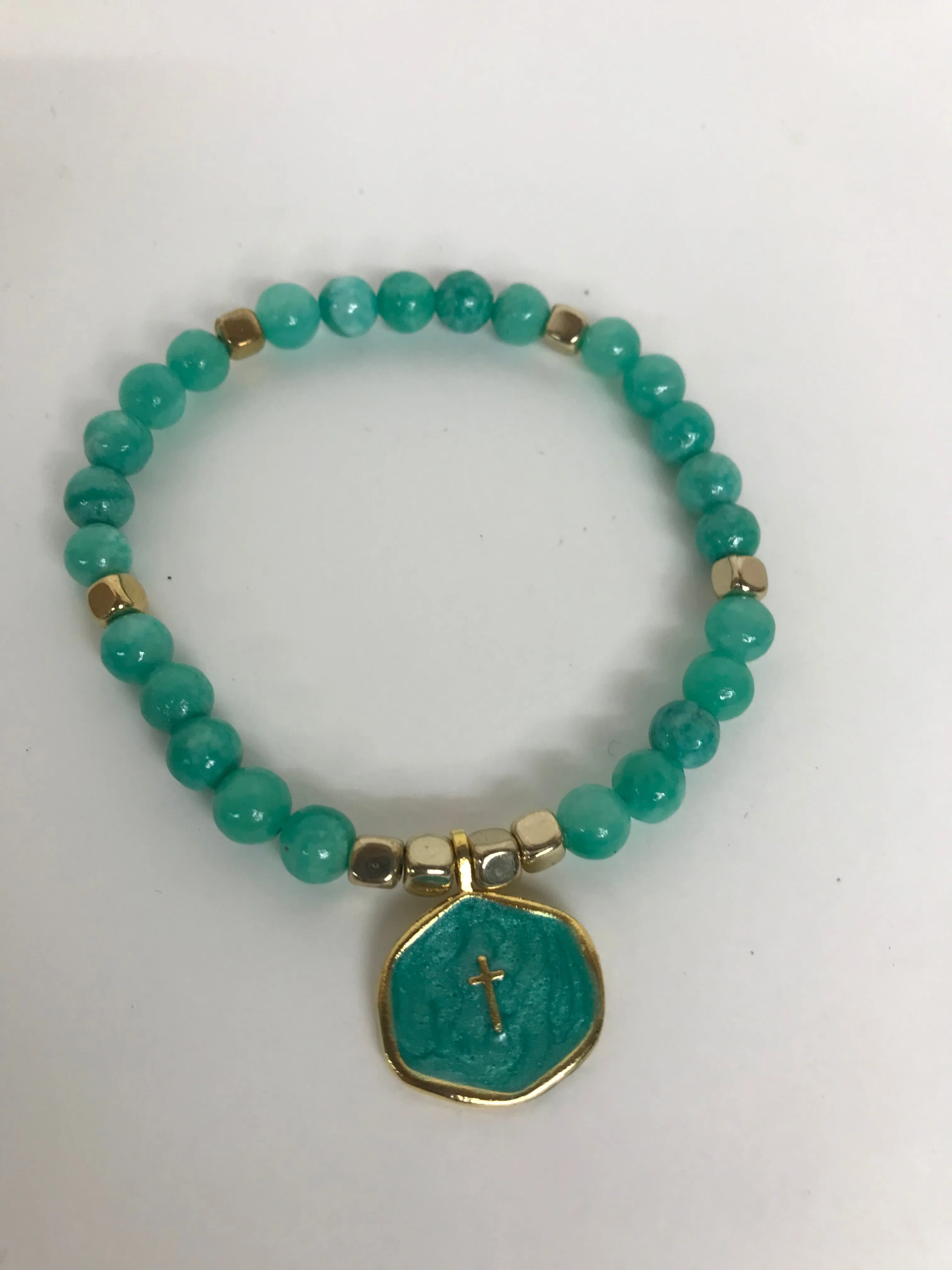 Enamel cross bracelets