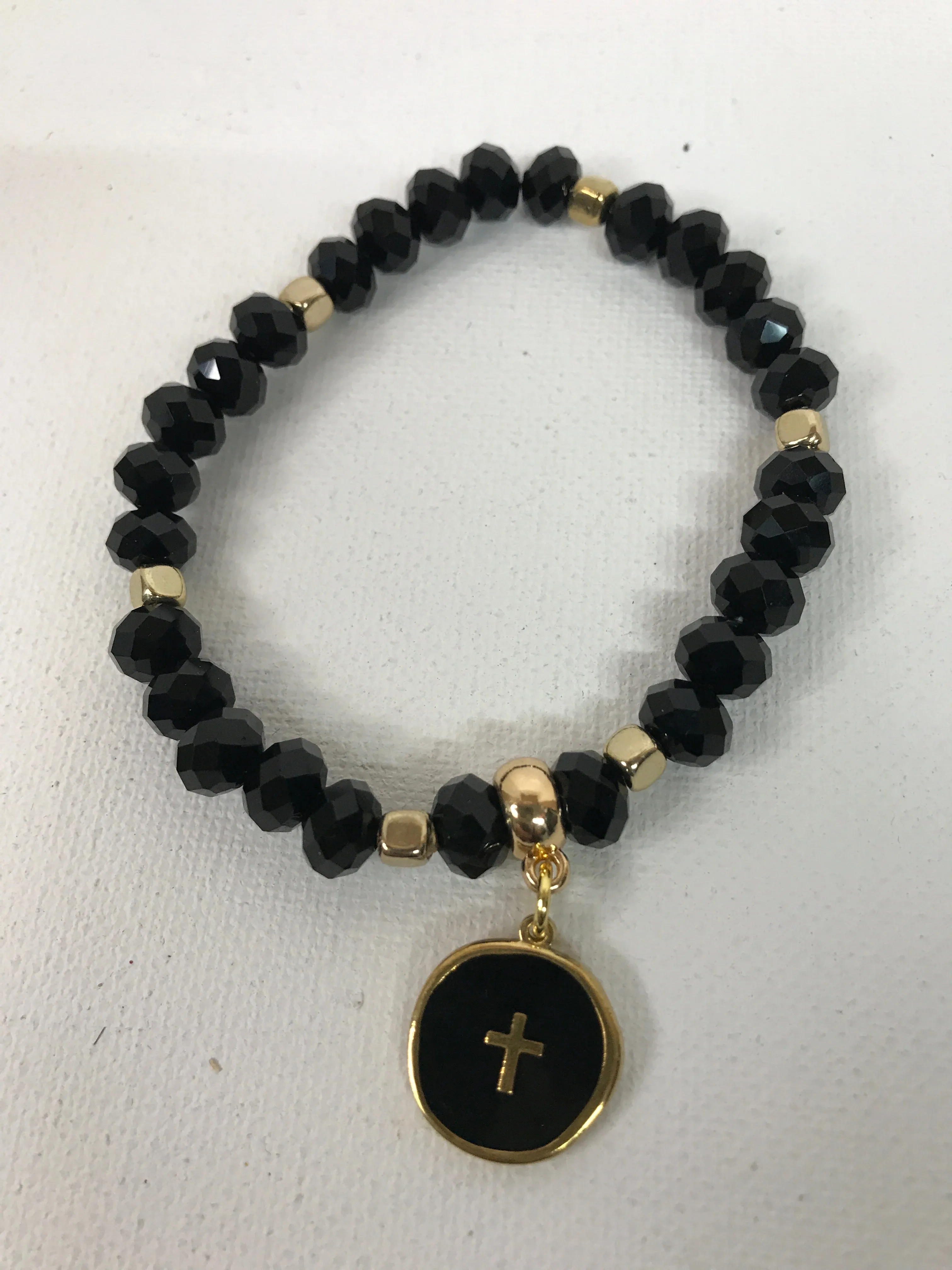 Enamel cross bracelets