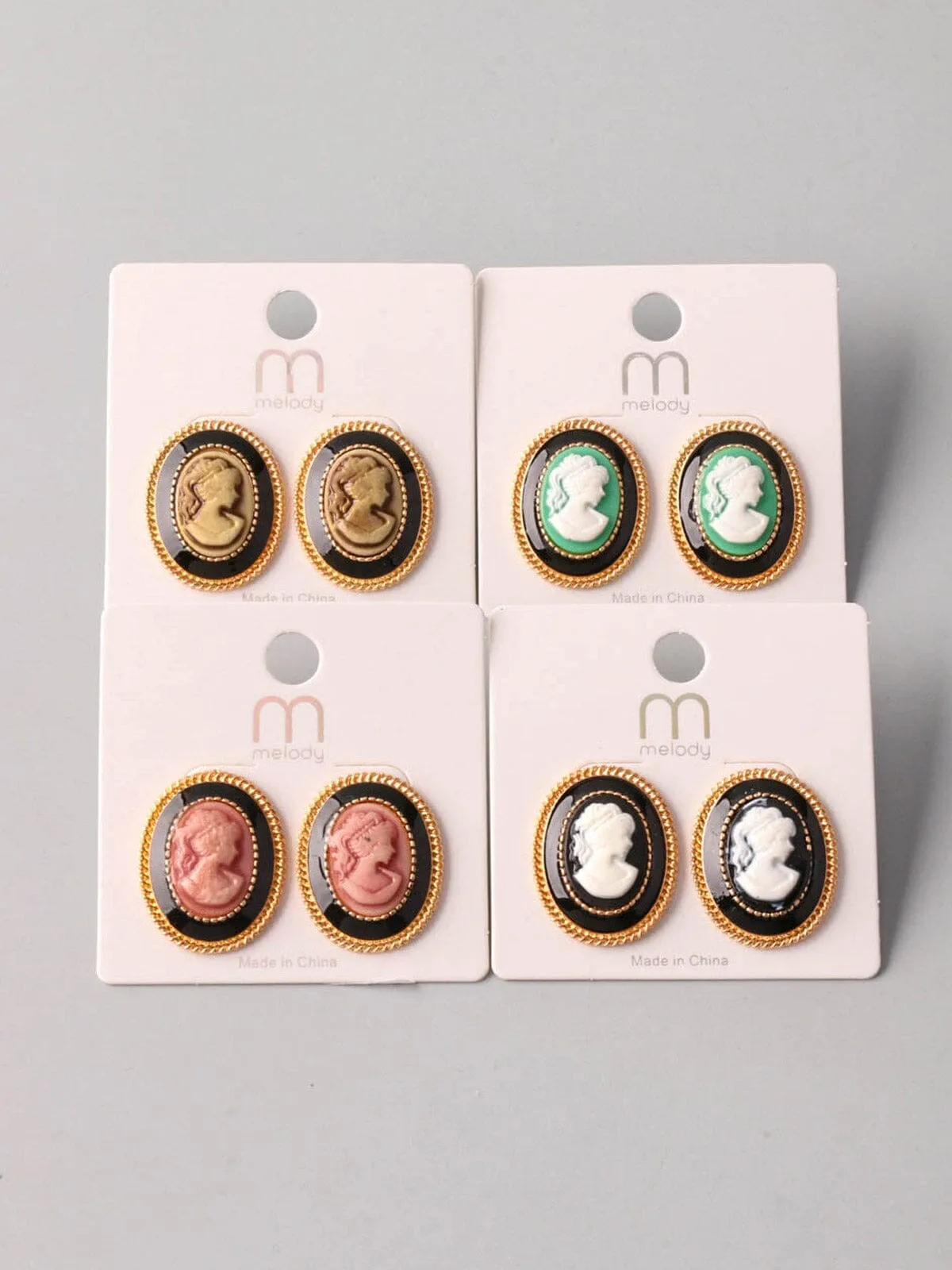 FASHION ASSORTED COLORS DESIGN EARRINGS