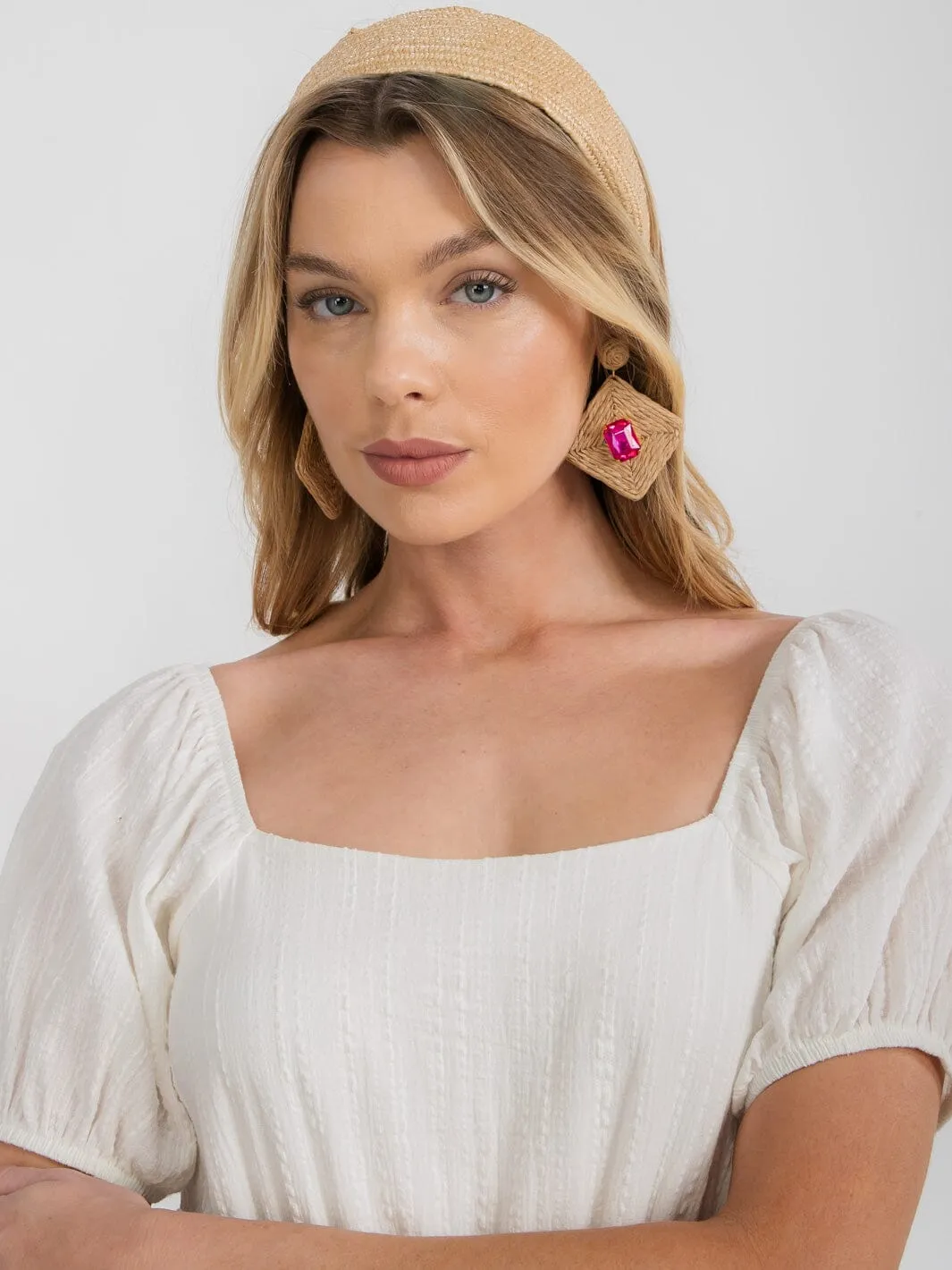 FASHION ASSORTED COLORS STONES EARRINGS