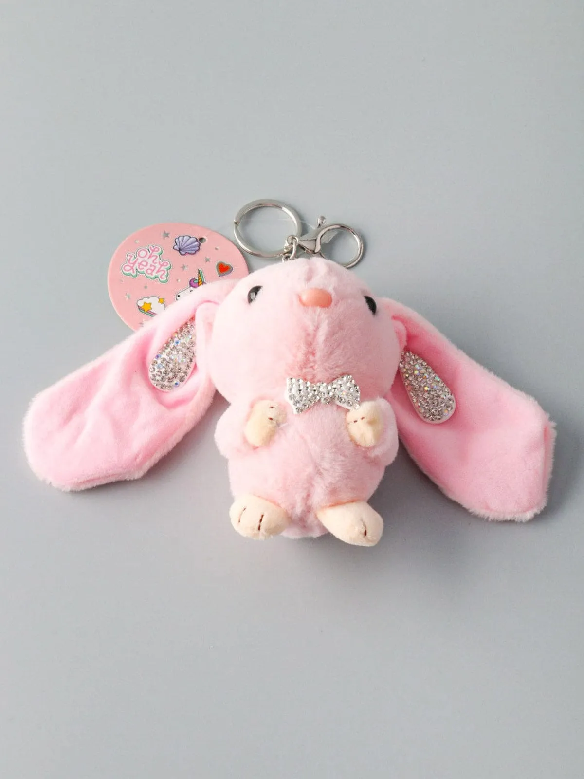 FASHION PINK BUNNY KEYCHAIN