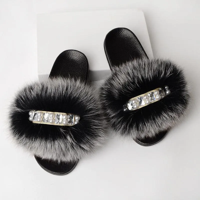 Fashion Simple Ladies Wool Slippers