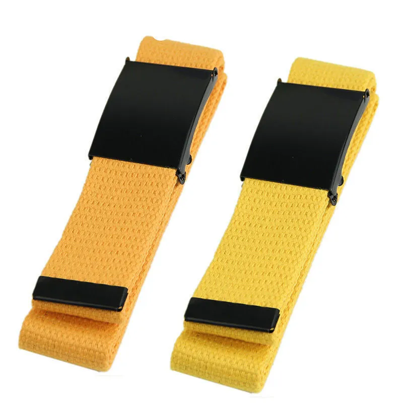 Fashion Unisex Plain Webbing Mens Boys Waist Belt Waistband Casual Canvas Belt