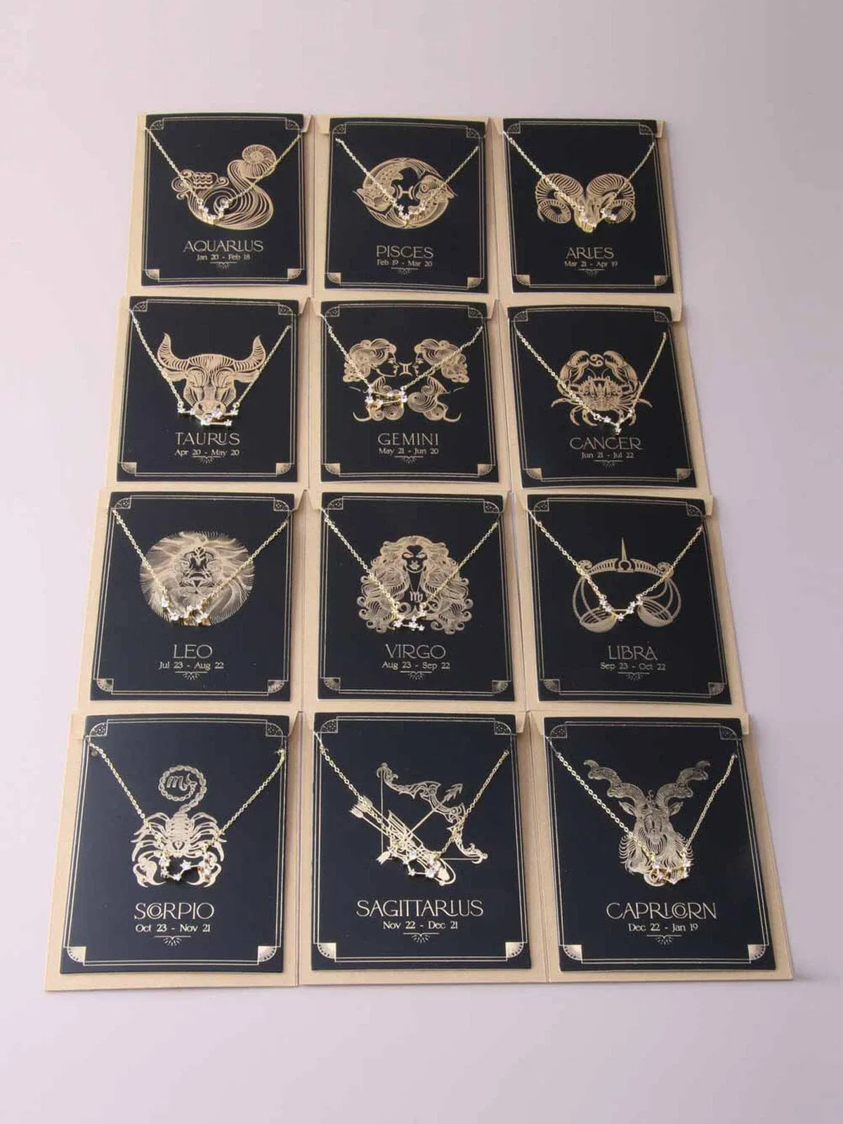 FASHION ZODIAC SIGN NECKLACE
