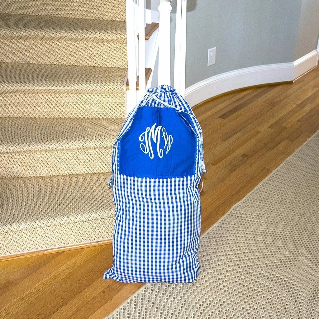 Gingham Laundry Bags