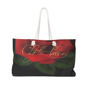 Girl Boss Black& Roses Weekender Bag