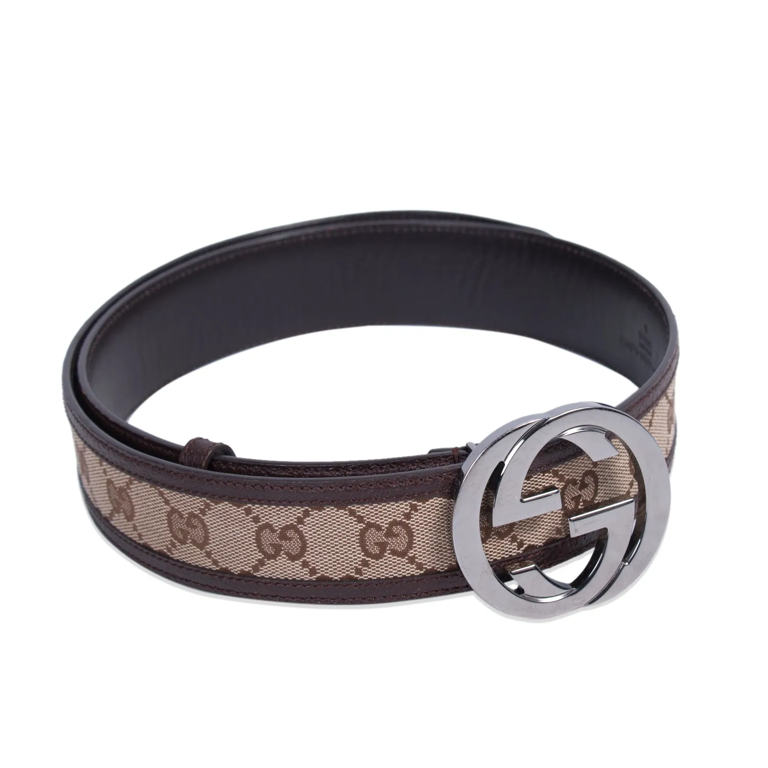 Gucci GG Interlocking Canvas Belt
