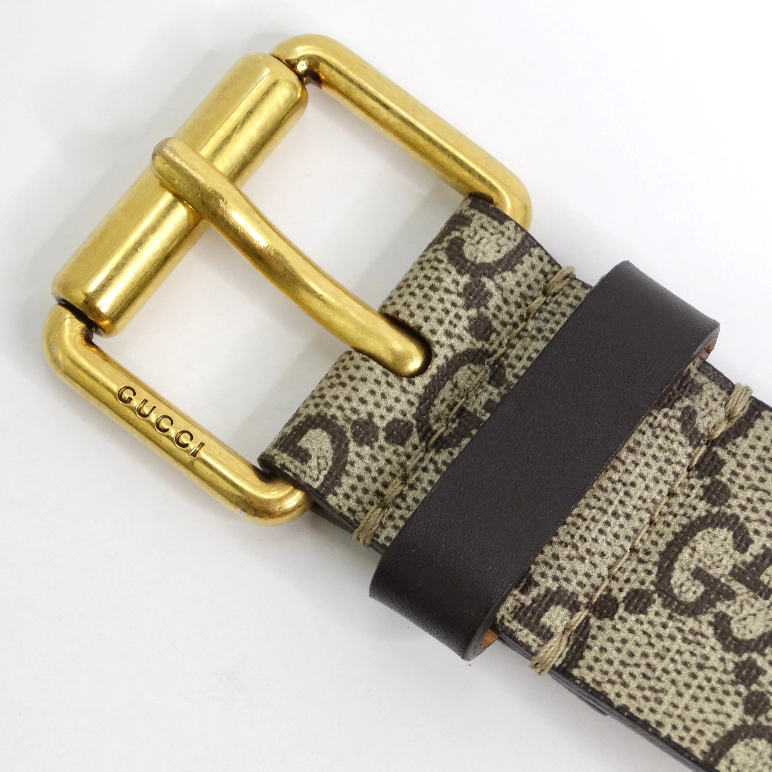 Gucci Men's Monogram Snake Belt