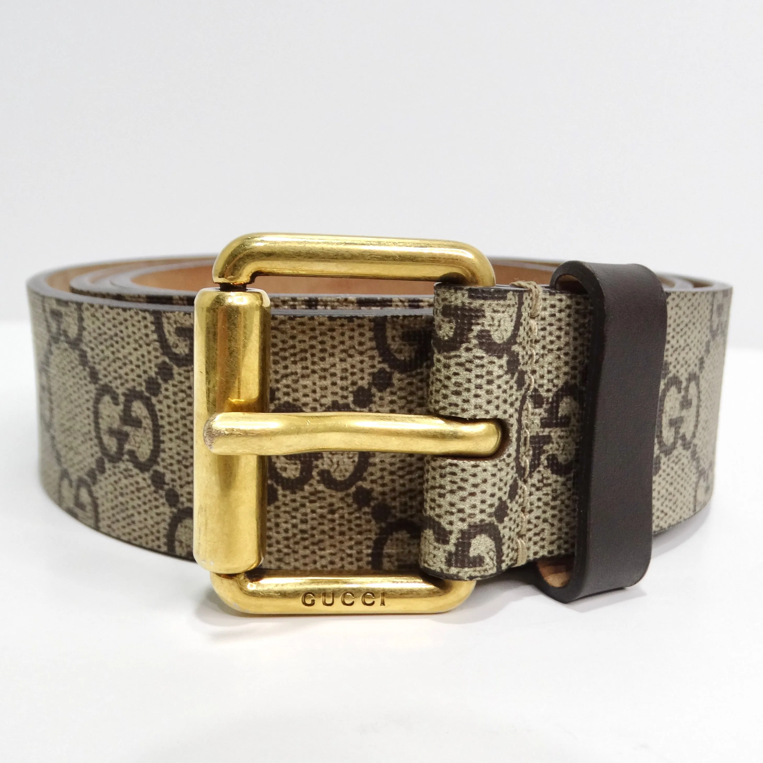 Gucci Men's Monogram Snake Belt