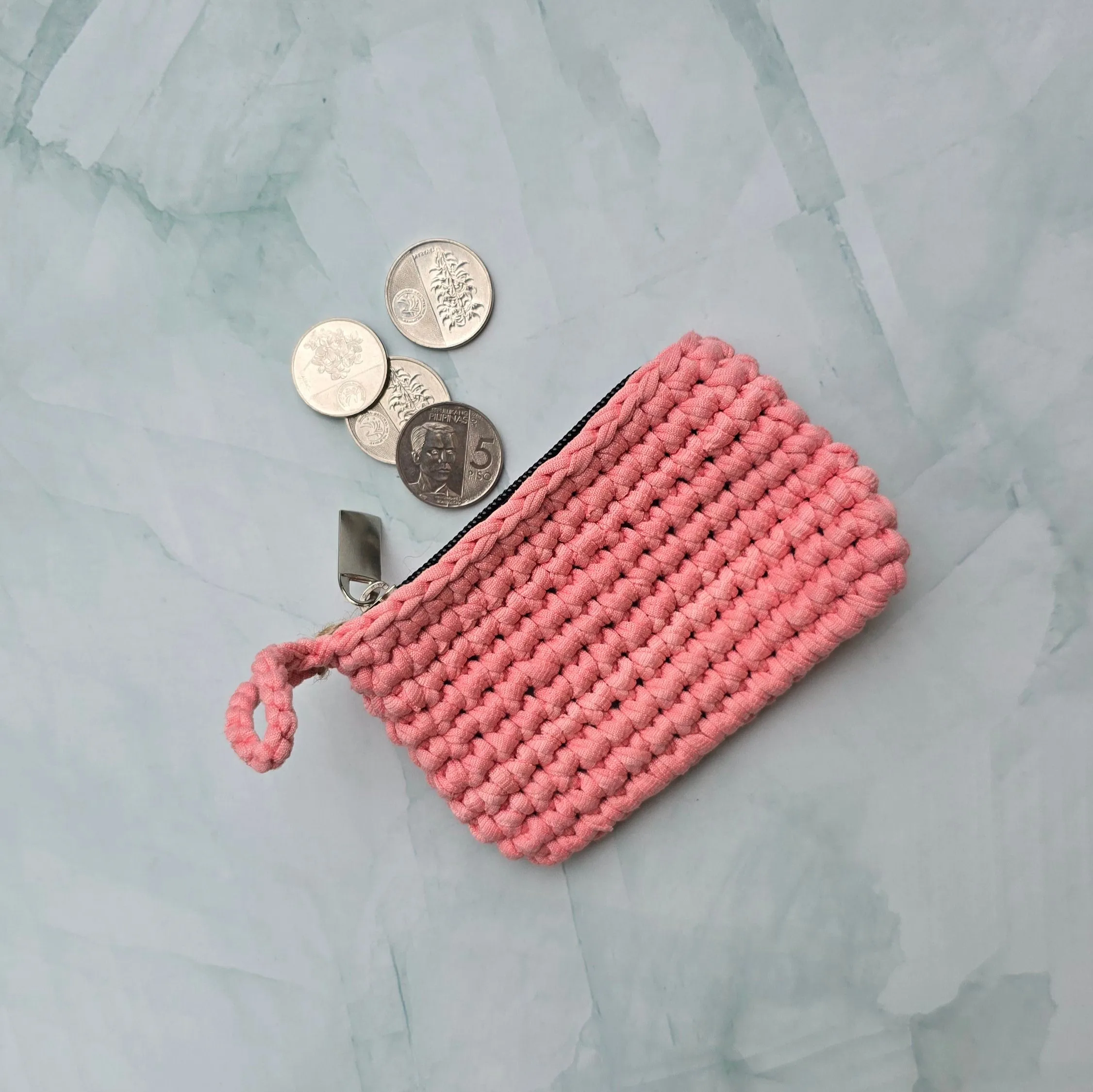 HABI Crochet Rectangular Accessories Purse