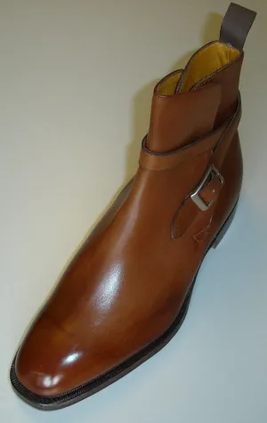 Handmade Brown Leather Jodhpurs Ankle Boots