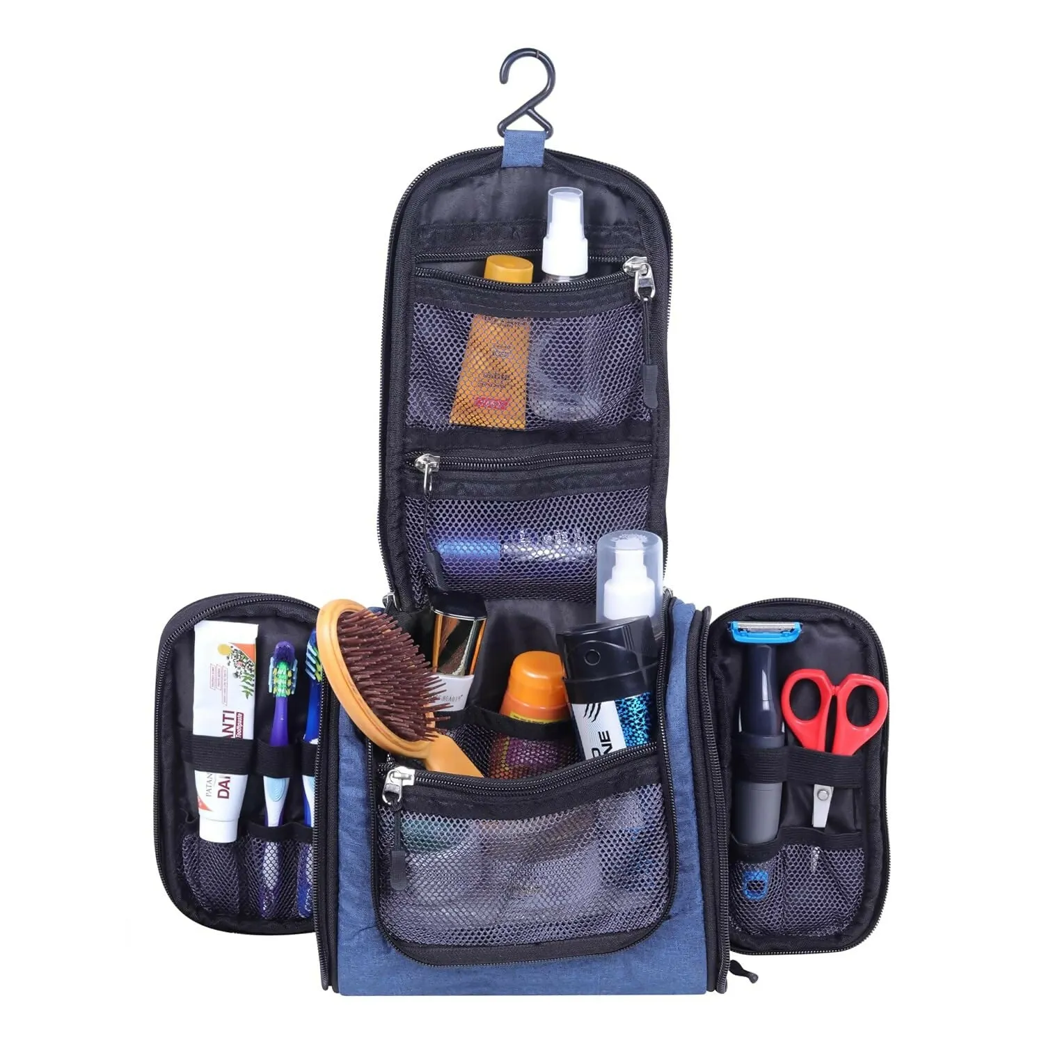 Hanging Travel Toiletry & Makeup Organizer Bag (Multi Colors, 20x20x11cm)