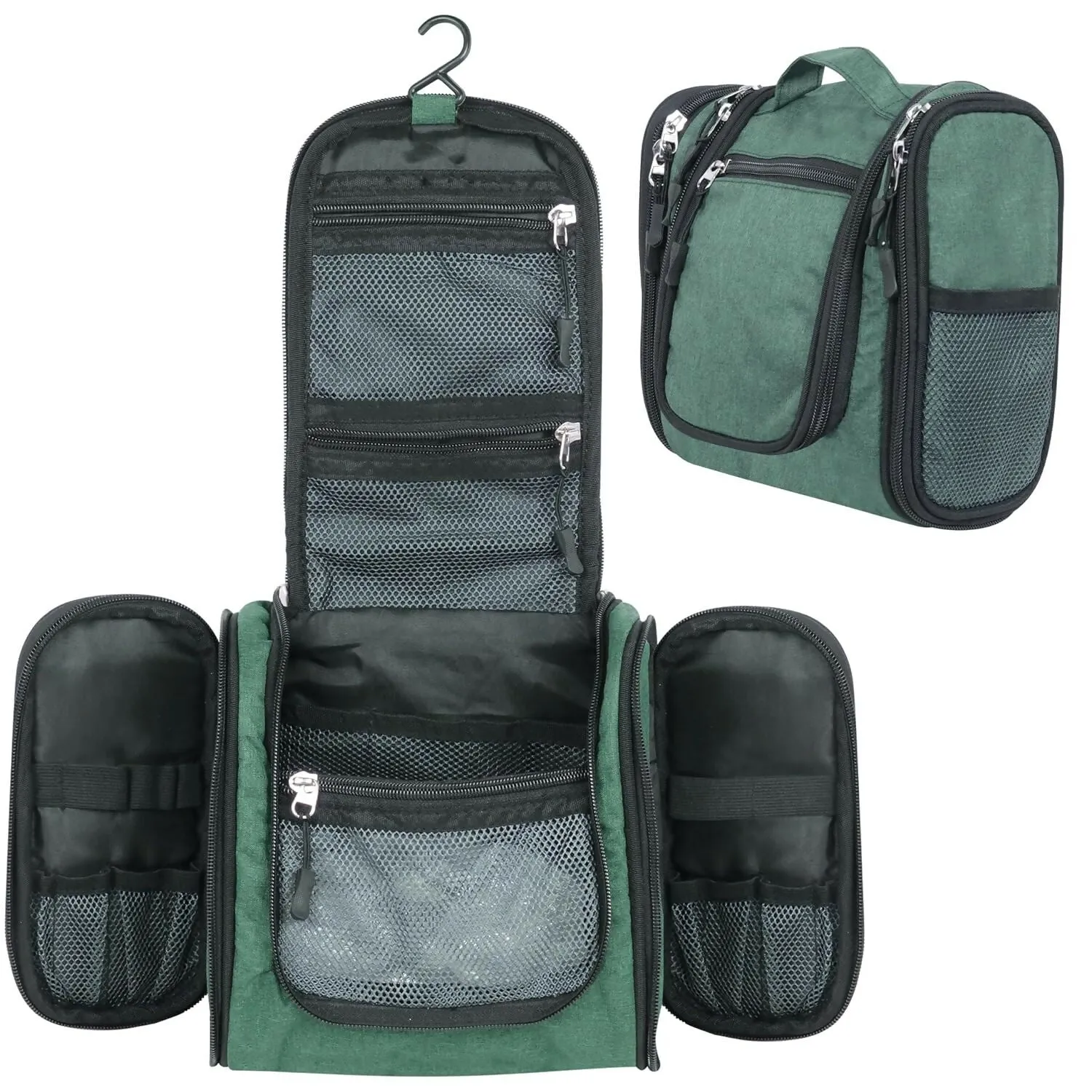 Hanging Travel Toiletry & Makeup Organizer Bag (Multi Colors, 20x20x11cm)