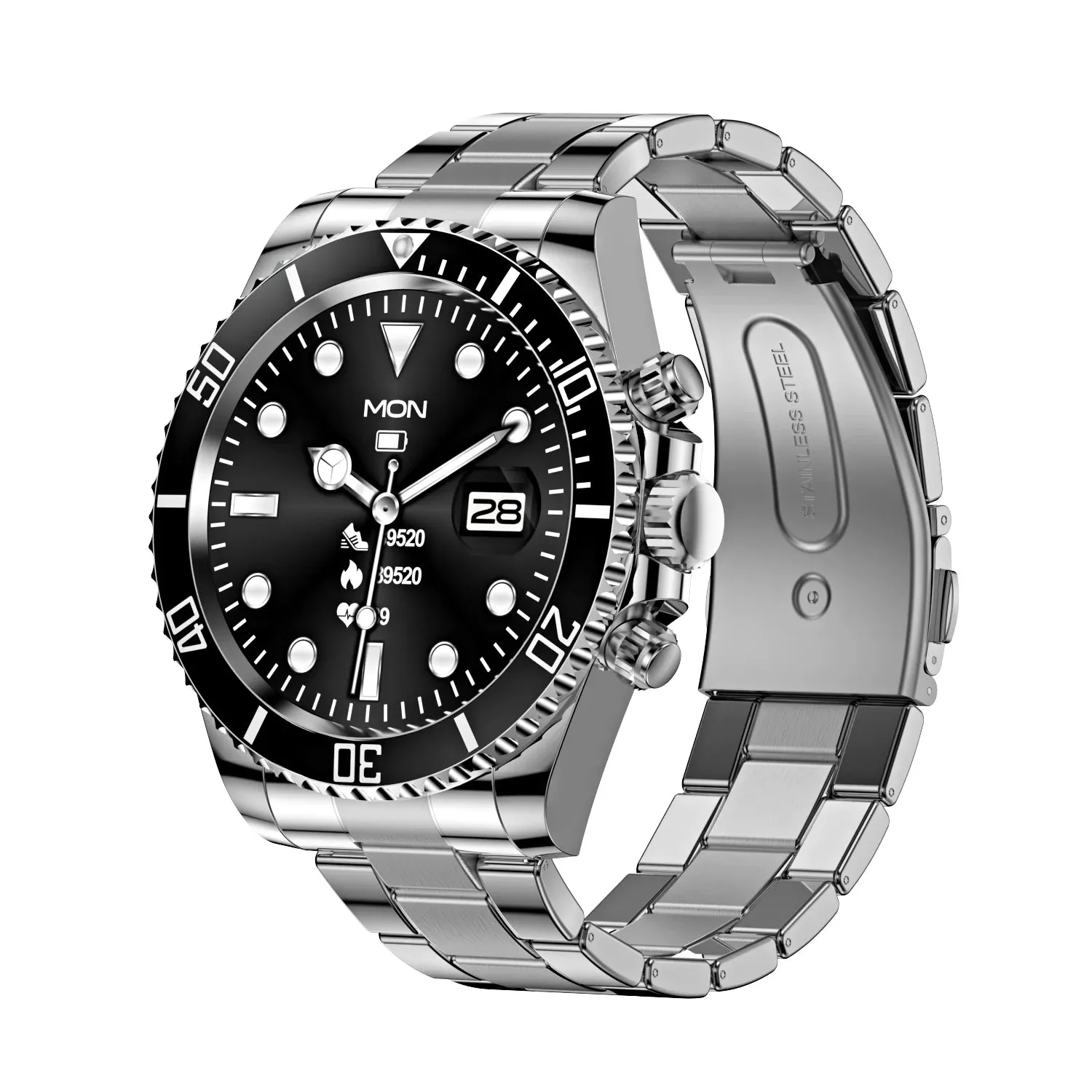 High-end Men's Smartwatch Smart Watch Luxury Aiweile AW12 Replica Business Sports Wireless Imitation Hebrew Korean Support 2024