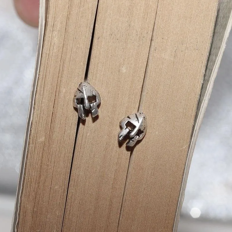 High Quality Metal Satanic Inverted Cross Drop Earrings Devil