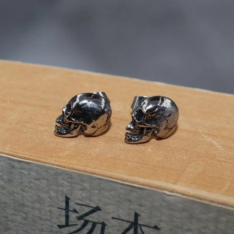 High Quality Metal Satanic Inverted Cross Drop Earrings Devil