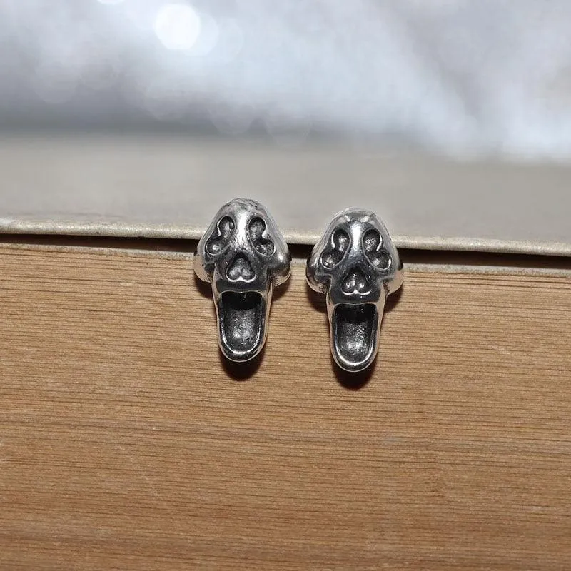 High Quality Metal Satanic Inverted Cross Drop Earrings Devil