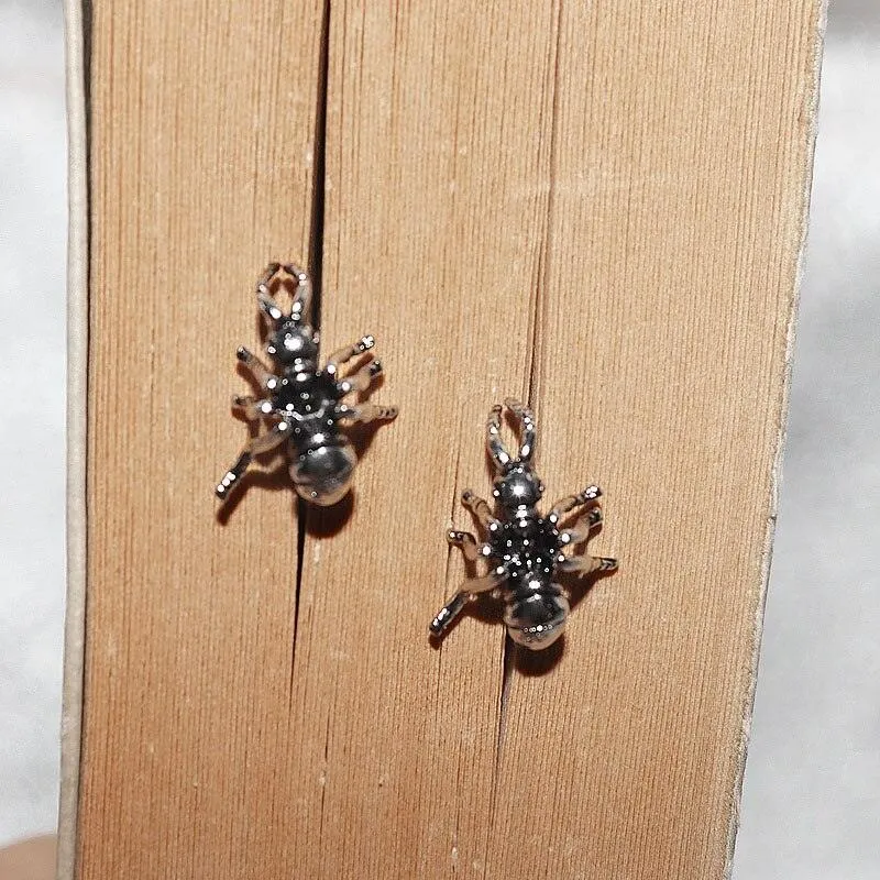 High Quality Metal Satanic Inverted Cross Drop Earrings Devil