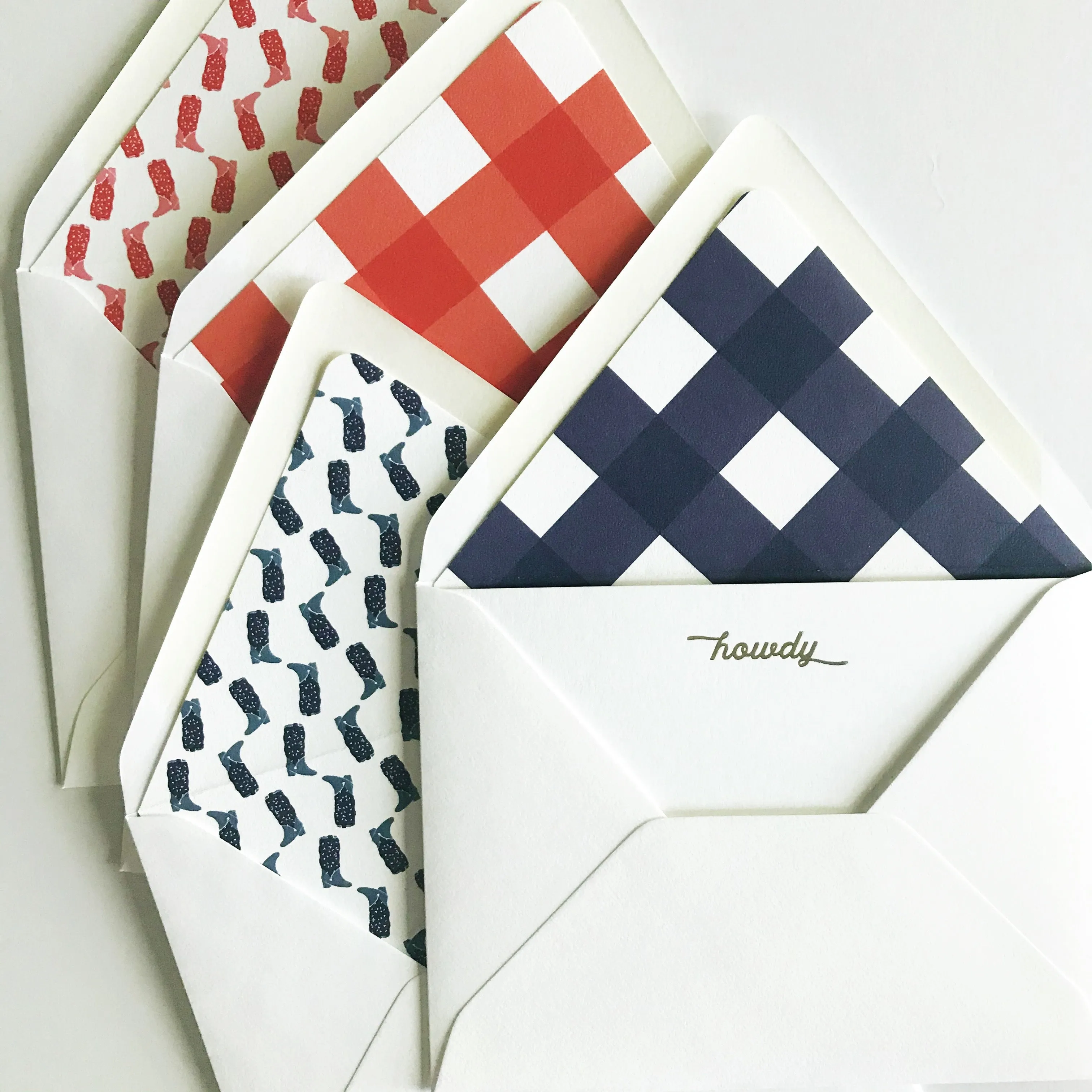 Howdy Notecard Set with Lined Envelopes