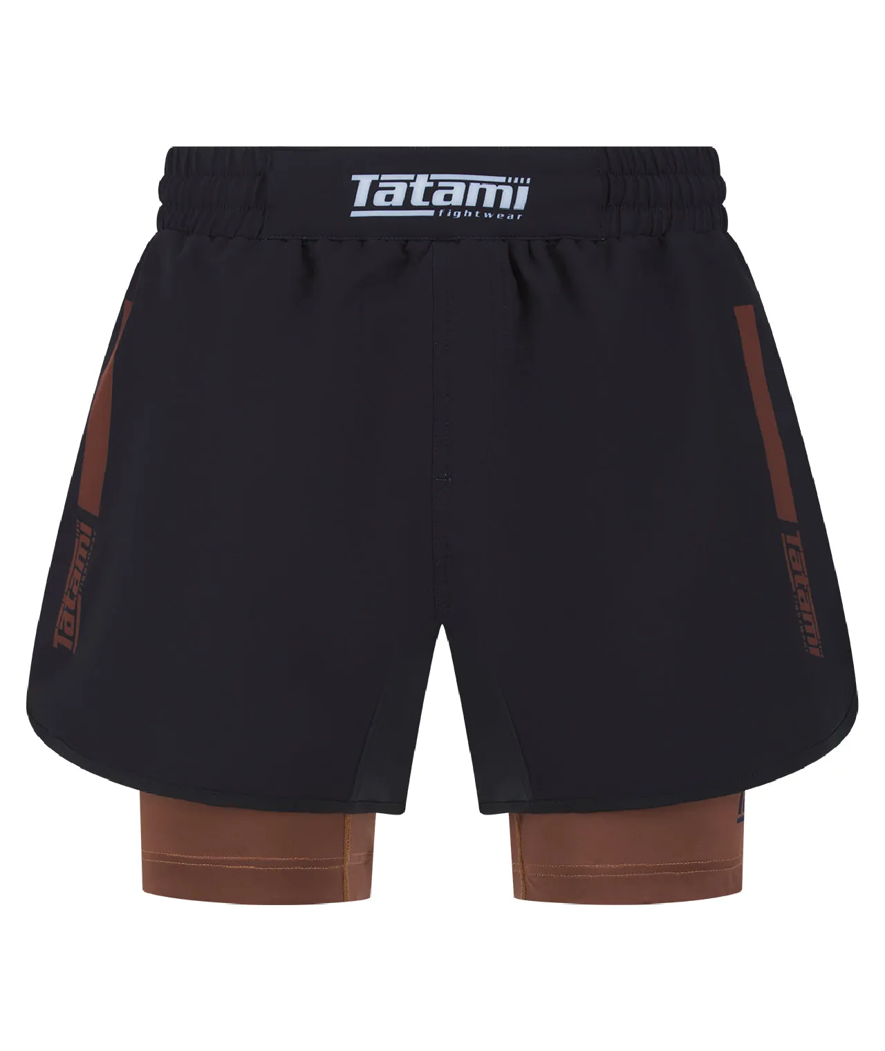 IBJJF Ranked Hybrid Shorts - Brown