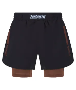 IBJJF Ranked Hybrid Shorts - Brown