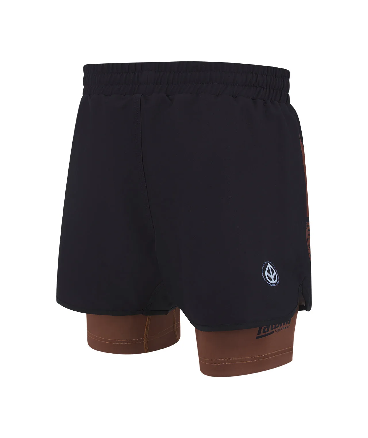 IBJJF Ranked Hybrid Shorts - Brown