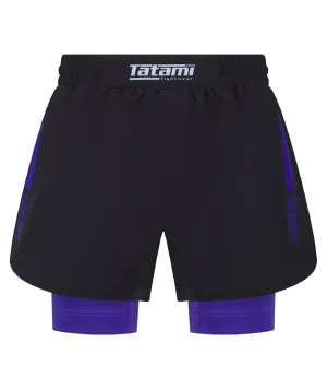 IBJJF Ranked Hybrid Shorts - Purple