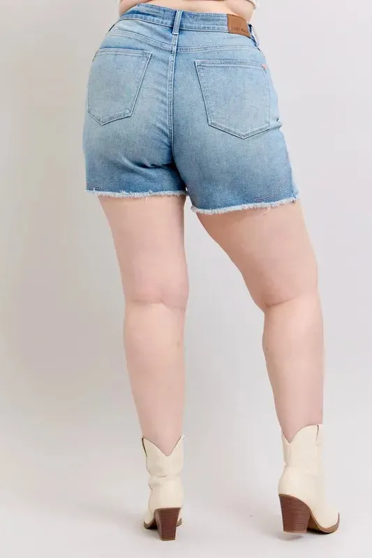Judy Blue Desert Darling Embroidered Cutoffs