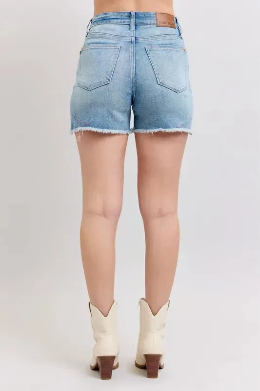 Judy Blue Desert Darling Embroidered Cutoffs