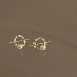 Just Lil Things  Gold Pin Earrings jlt11517