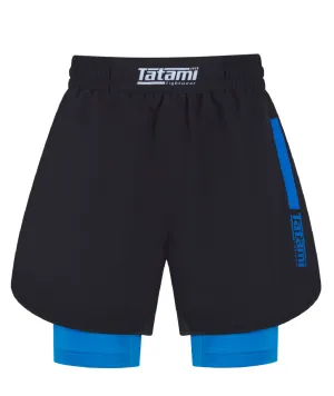 Ladies IBJJF Ranked Hybrid Shorts - Blue