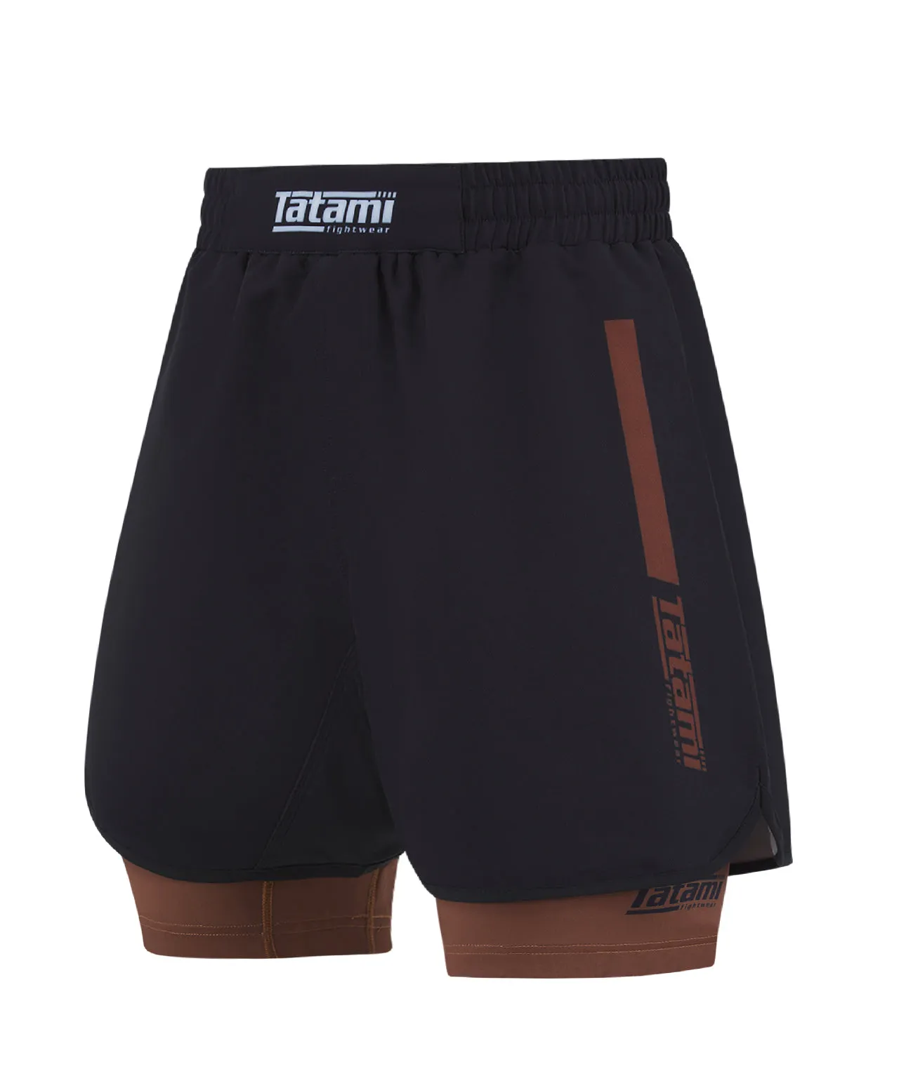 Ladies IBJJF Ranked Hybrid Shorts - Brown