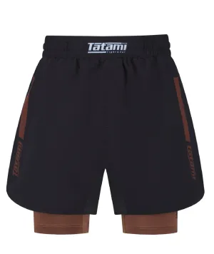 Ladies IBJJF Ranked Hybrid Shorts - Brown