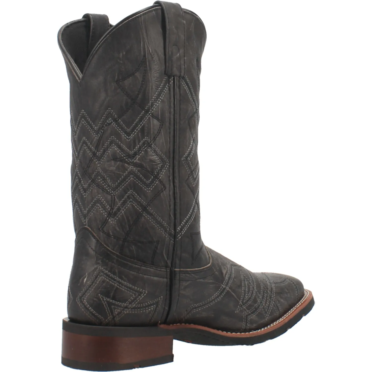 Laredo Mens Axel Cowboy Boots Leather Black 8.5 D