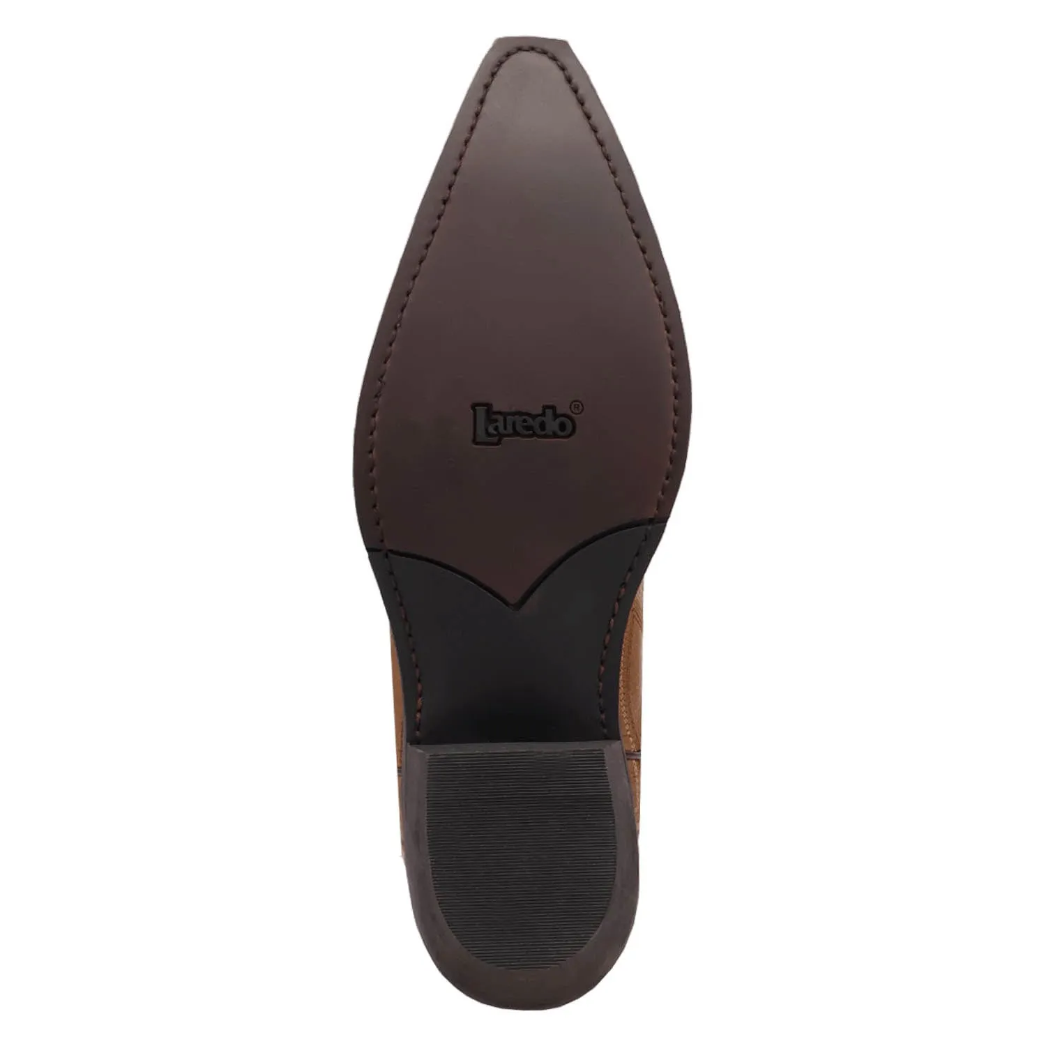 Laredo Mens Silverdale Tan Leather Cowboy Boots