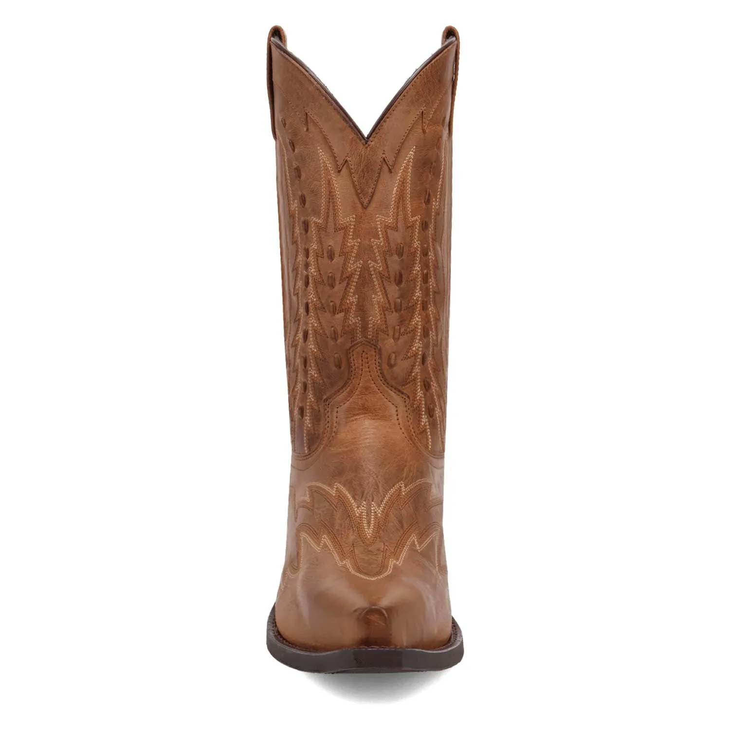 Laredo Mens Silverdale Tan Leather Cowboy Boots