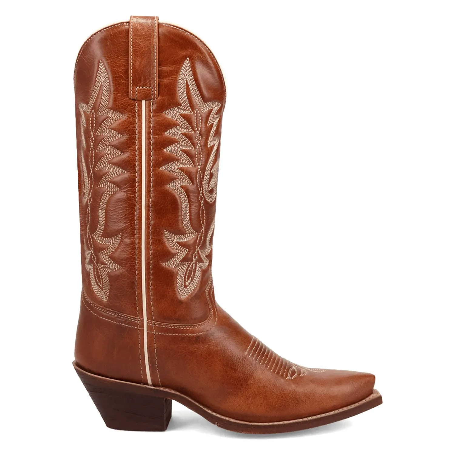 Laredo Womens Carly Honey Leather Cowboy Boots