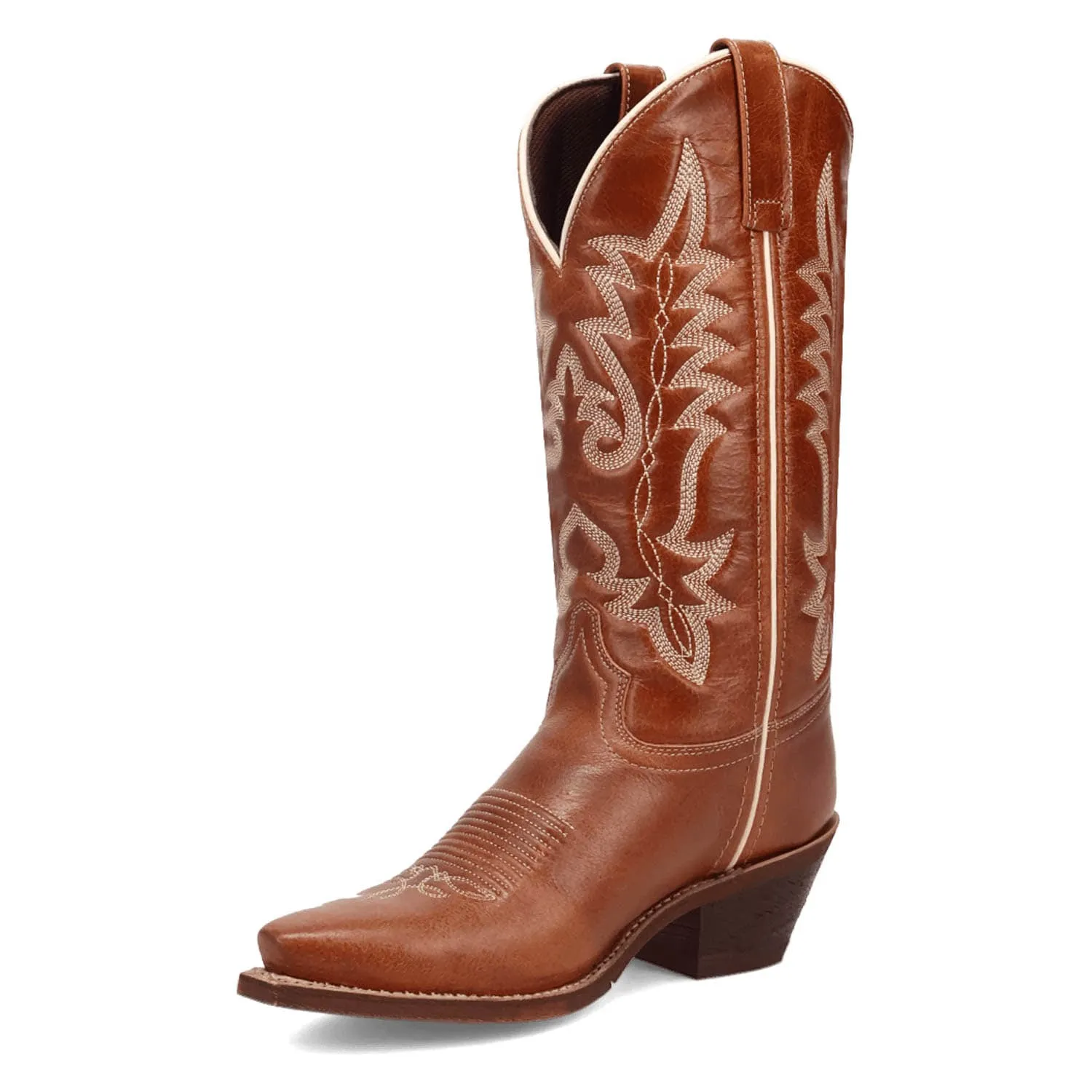 Laredo Womens Carly Honey Leather Cowboy Boots