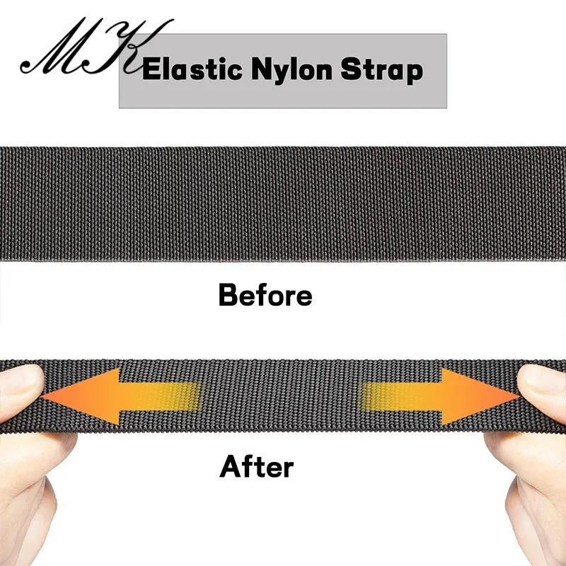 Large Size Polymer Buckle Elastic Stretch Belt
