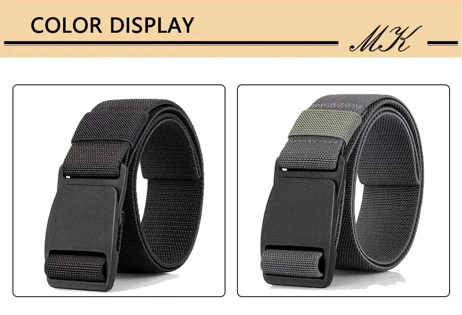 Large Size Polymer Buckle Elastic Stretch Belt