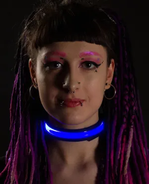LED Collar - Black/Blue