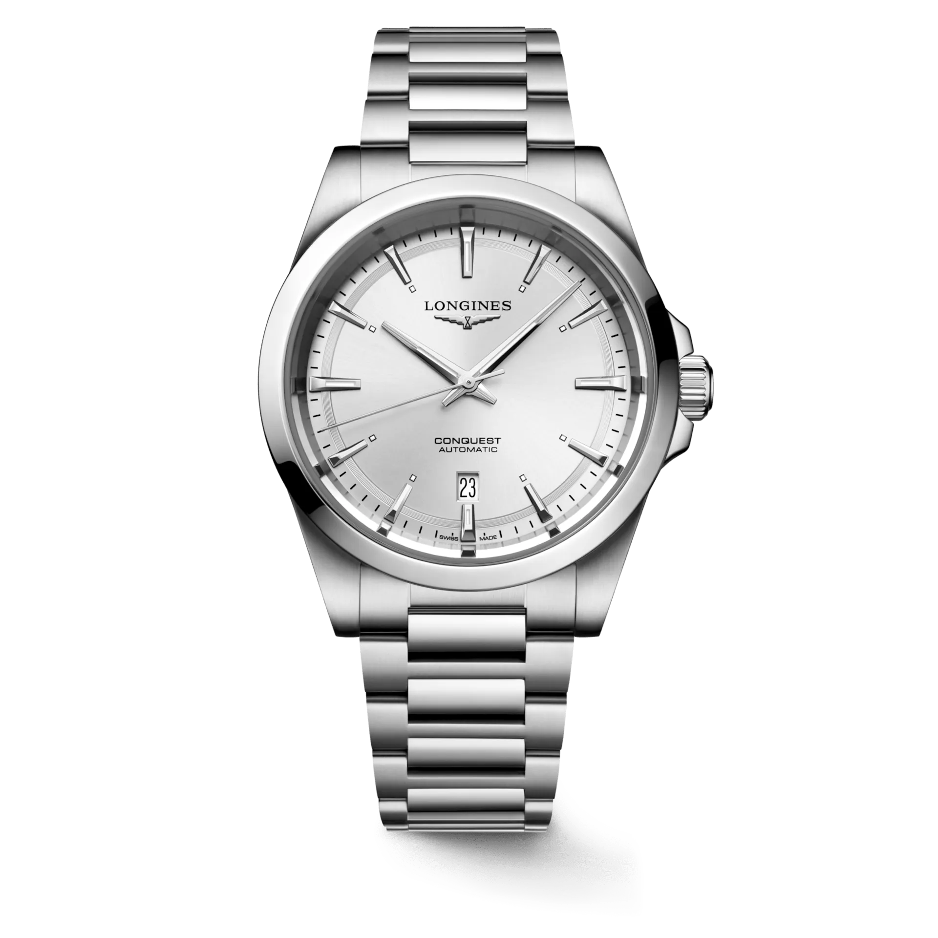 Longines Conquest 2023 41mm Silver Dial Steel Men's Watch L38304726