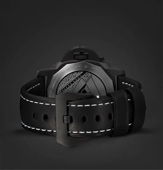 Luminor Luna Rossa Challenger Automatic Flyback Chronograph 44mm Ceramic and Leather Watch